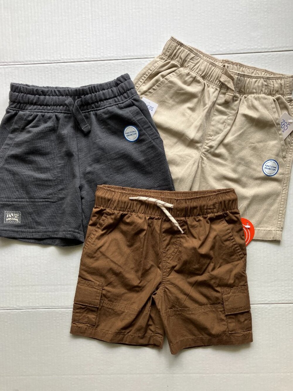 4-5 Wonder Nation & Garanimals Functional Drawcord Shorts Bundle